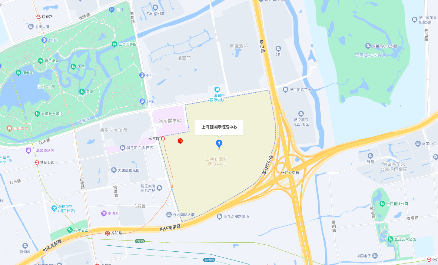 第十六屆世界制藥機(jī)械、包裝設(shè)備與材料中國(guó)展位置